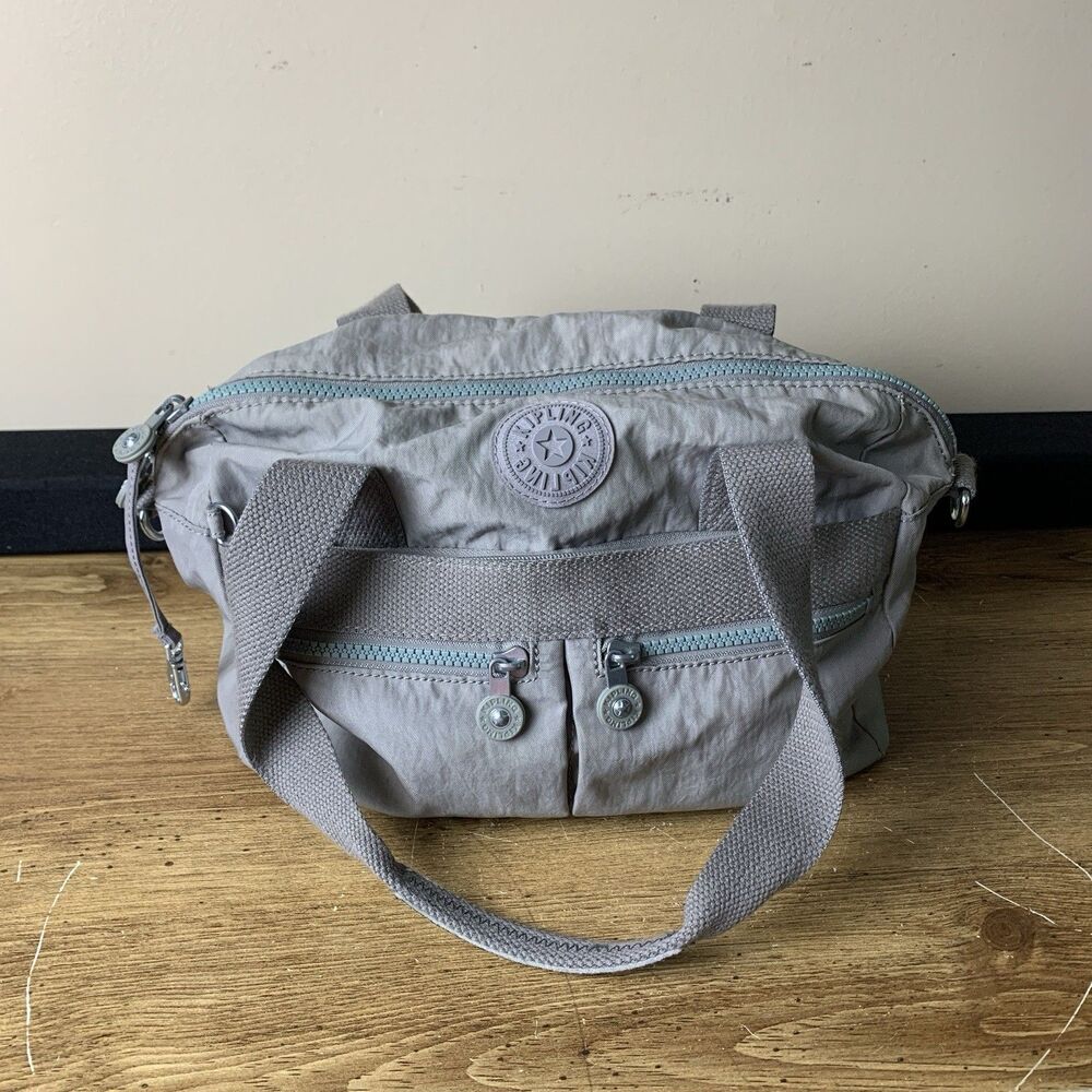 Kipling Klara Gray Handbag Purse Shoulder Bag Satchel
